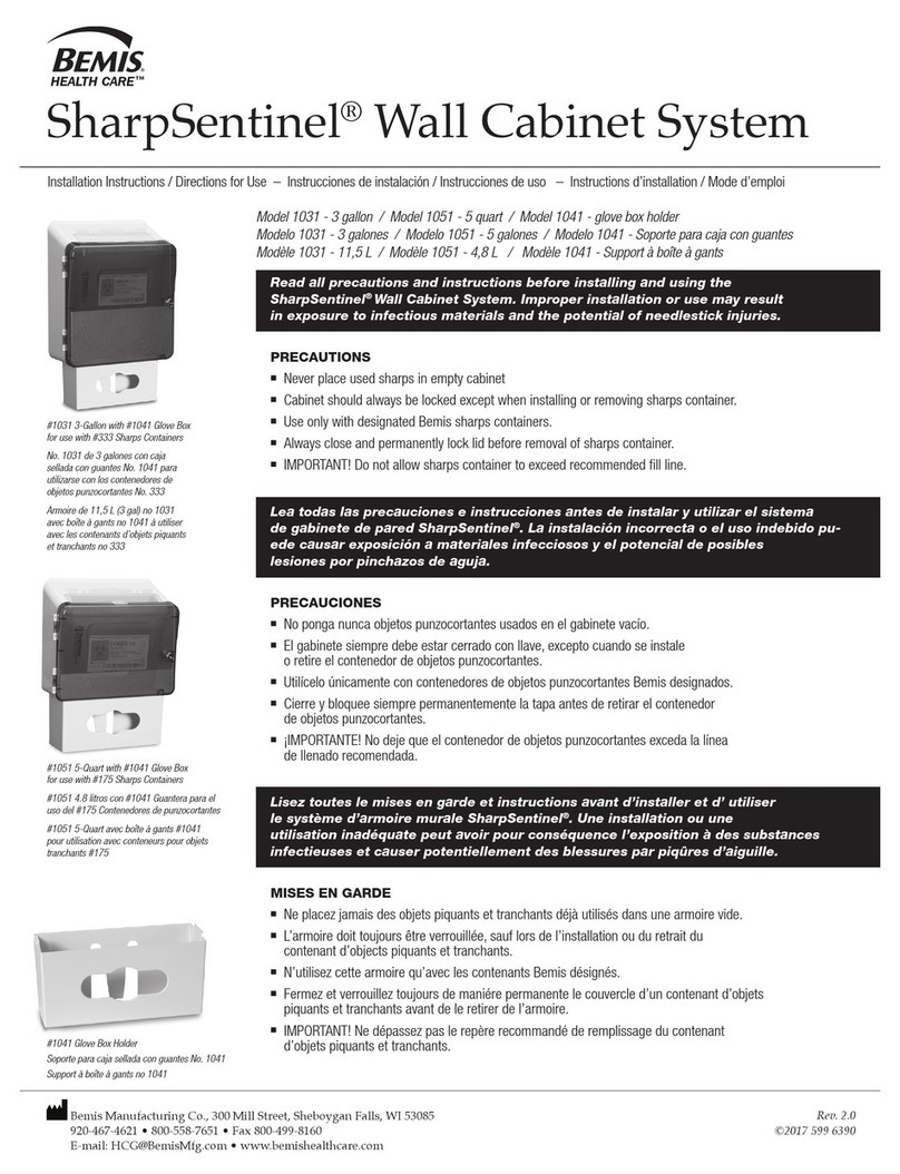 BEMIS SharpSentinel 1031 installation instructions