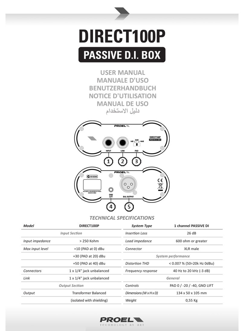 PROEL DIRECT100P user manual