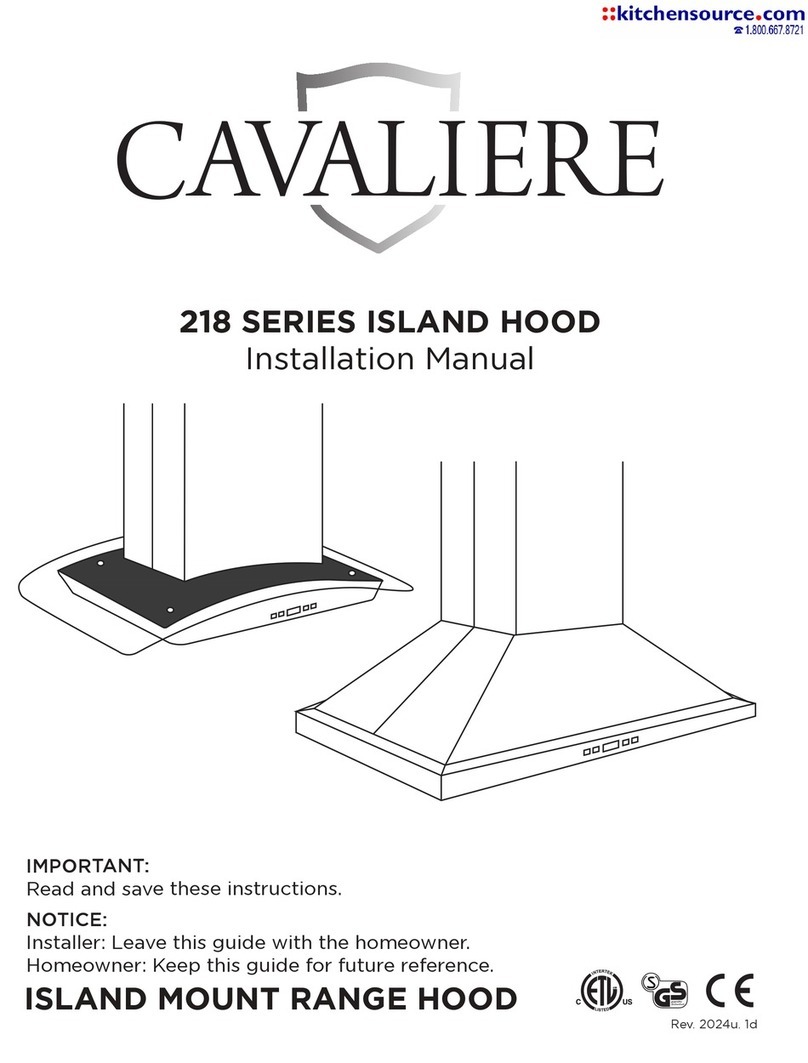 Cavaliere 218 Series installation manual Cavaliere 218 Series installation manual