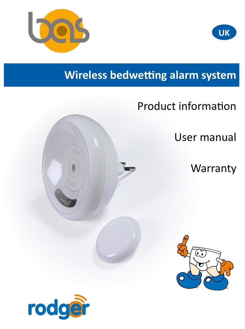 rodger Wireless bedwetting alarm system User manual