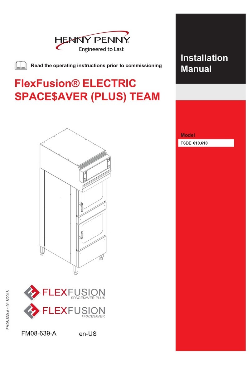 Henny Penny FlexFusion Electric SpaceSaver User manual Henny Penny FlexFusion Electric SpaceSaver User manual
