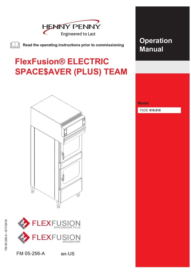 Henny Penny FlexFusion Electric SpaceSaver User manual Henny Penny FlexFusion Electric SpaceSaver User manual