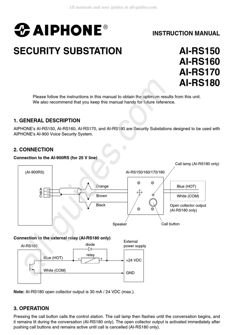 Aiphone AI-RS150 User manual