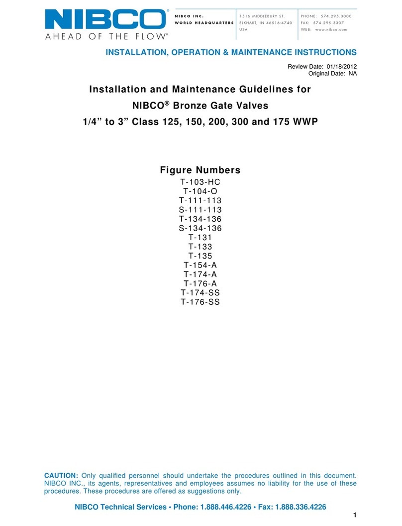 Nibco T-103-HC Product manual Nibco T-103-HC Product manual