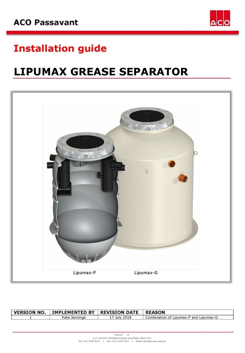 ACO Lipumax-P installation guide