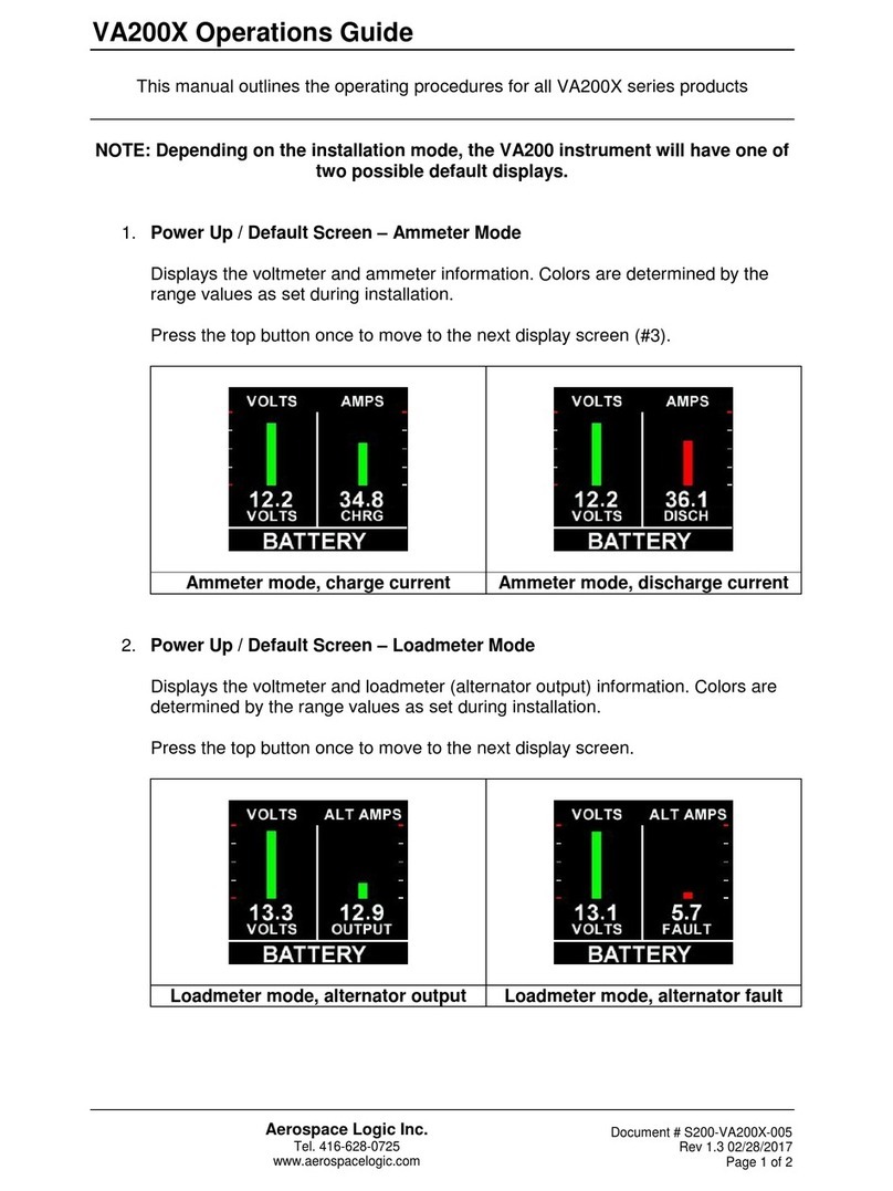 Aerospace Logic VA200X Series User manual