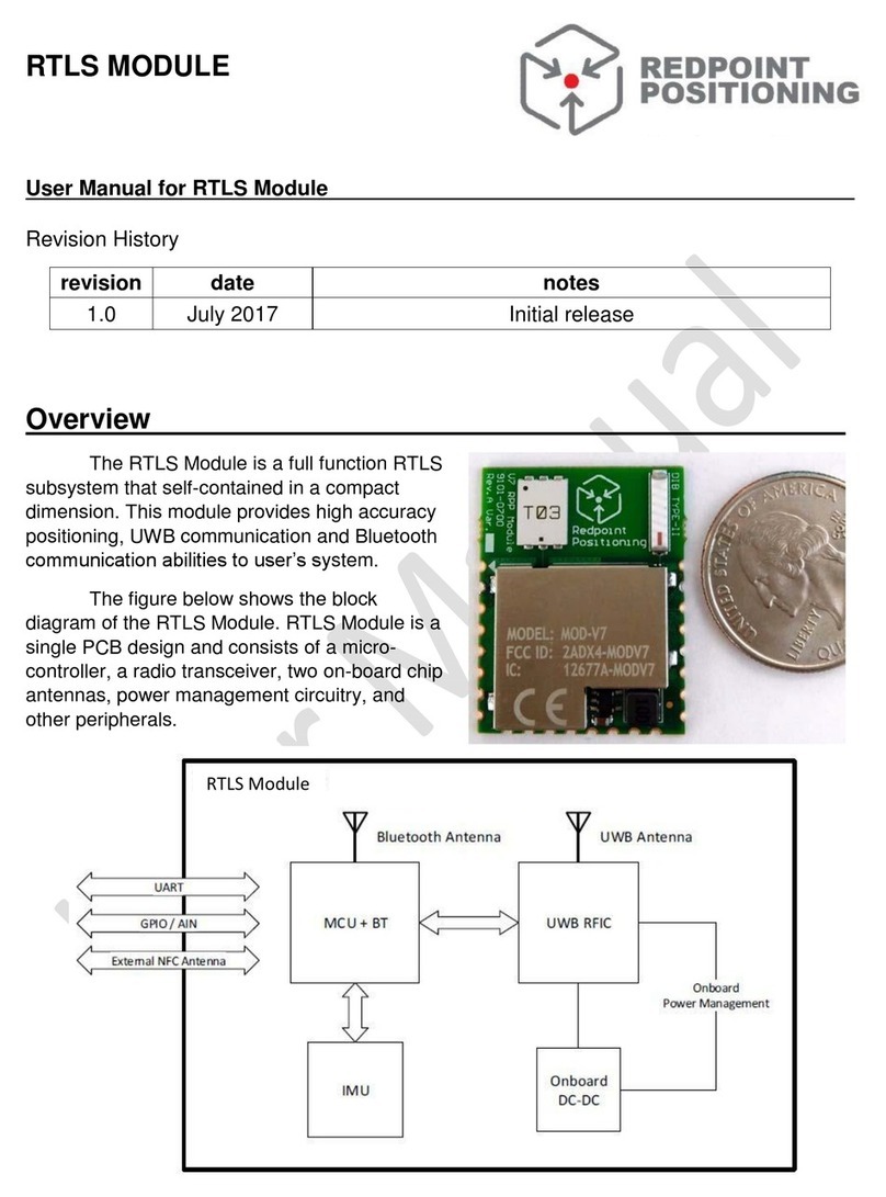 Redpoint Positioning RTLS Module user manual
