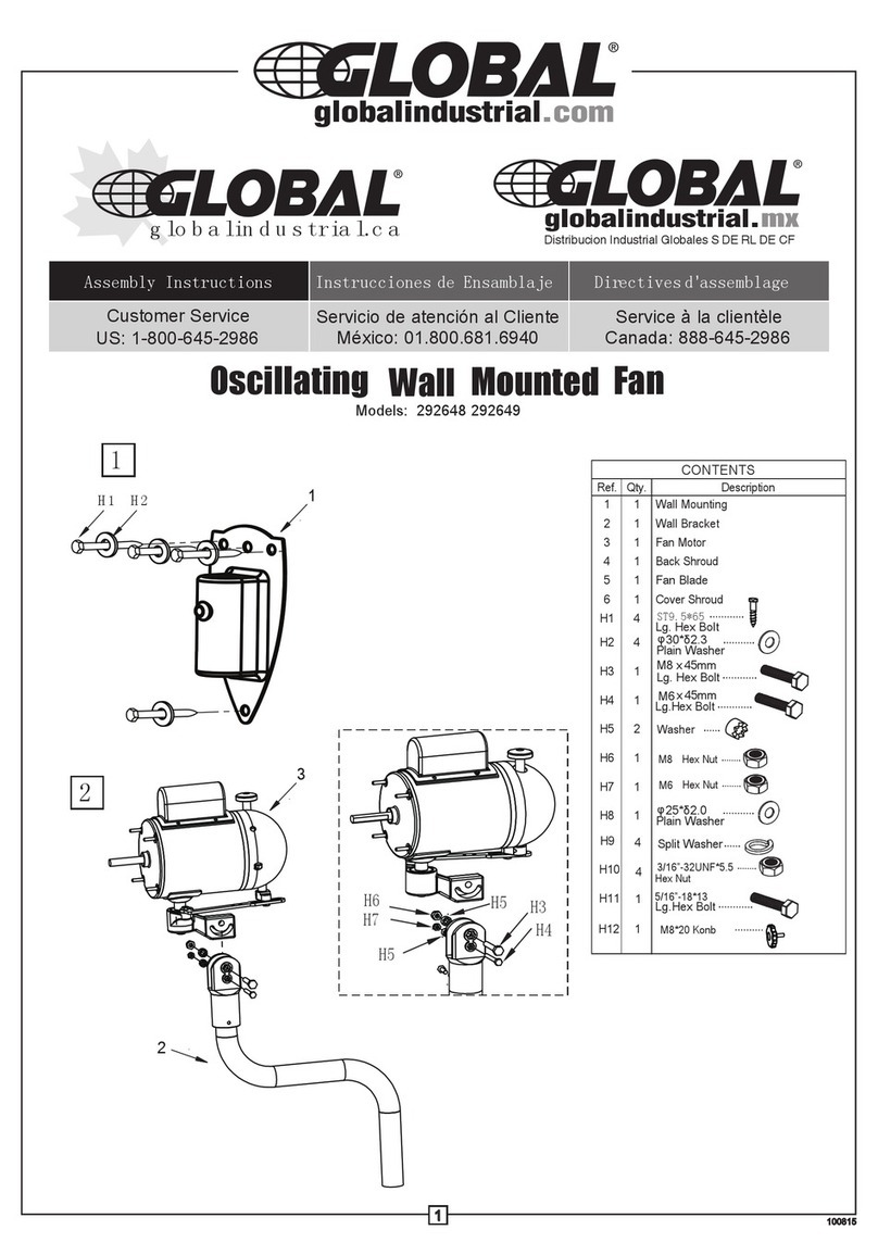 Global 292649 Assembly instructions
