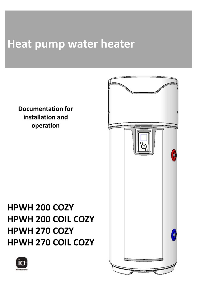 IO-Homecontrol HPWH 200 COZY User's installation and operation manual