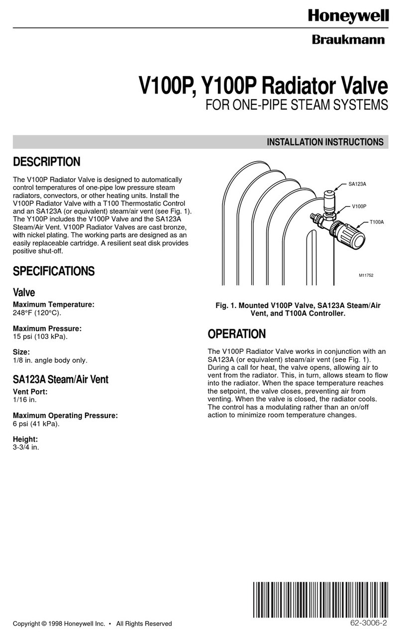 Honeywell V100P User manual