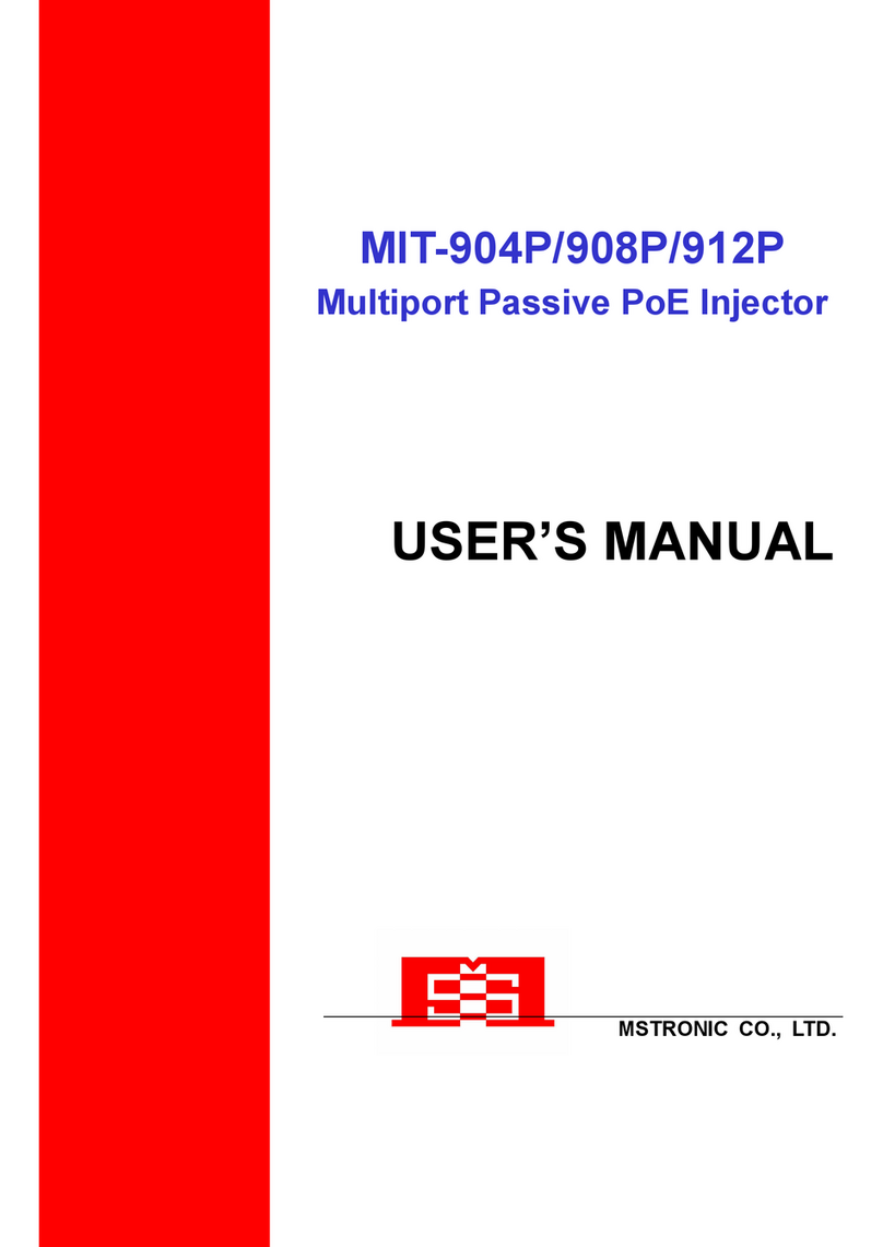 MSTRONIC MIT-904P user manual