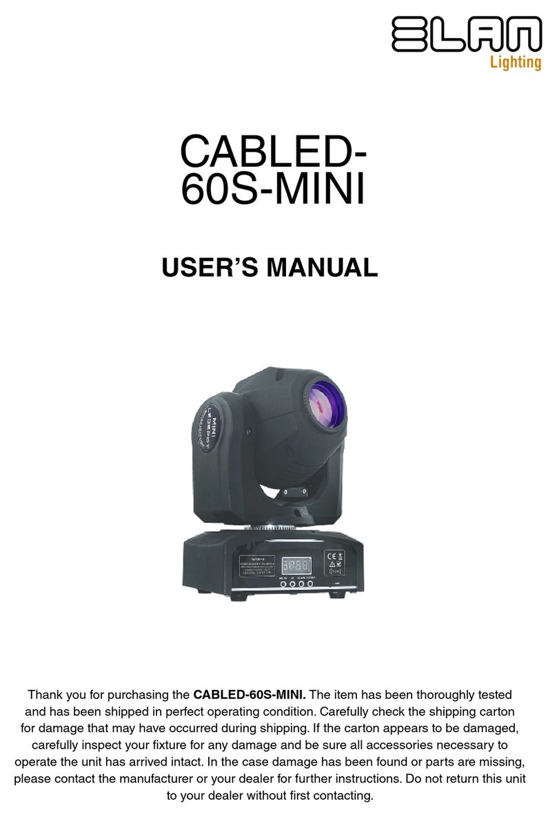 ELAN Lighting CABLED-60S-MINI user manual