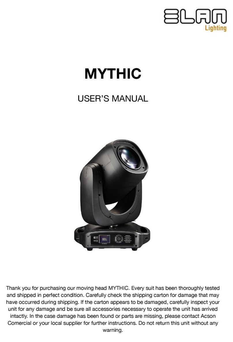 ELAN Lighting MYTHIC user manual