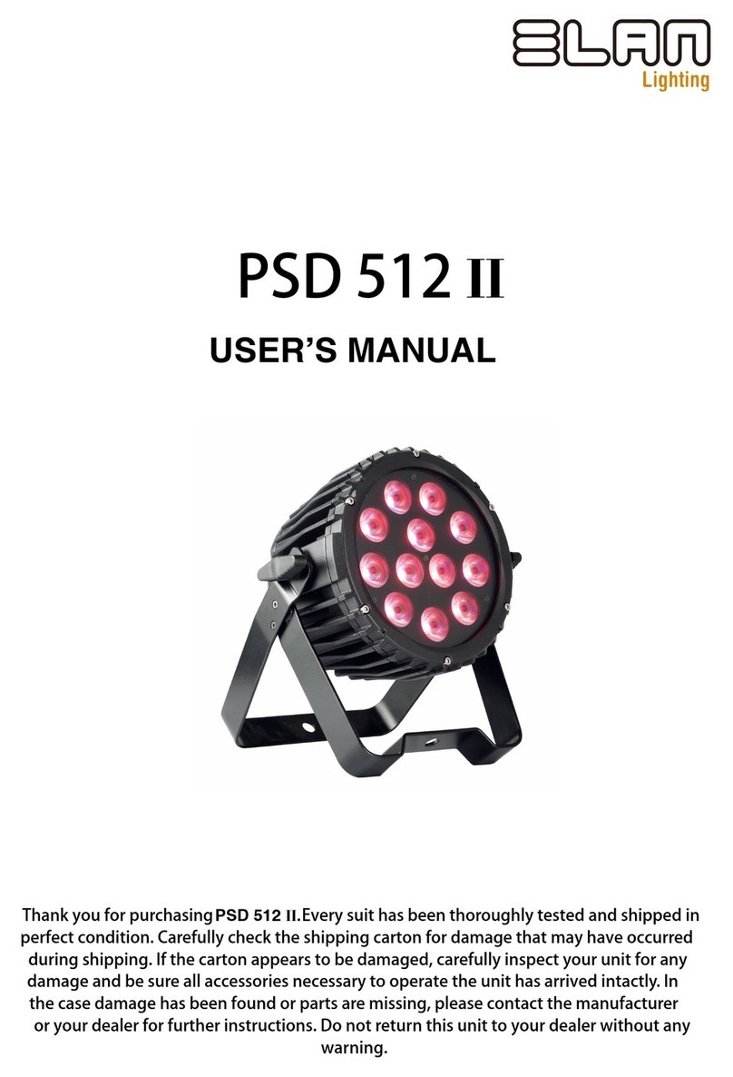 ELAN Lighting PSD 512 II User manual