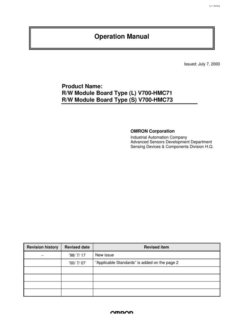 Omron V700-HMC71 User manual