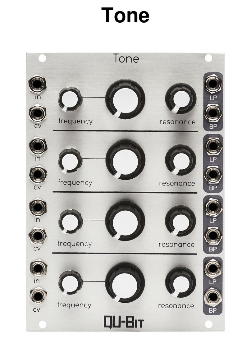 Qu-Bit Electronix TONE User manual Qu-Bit Electronix TONE User manual