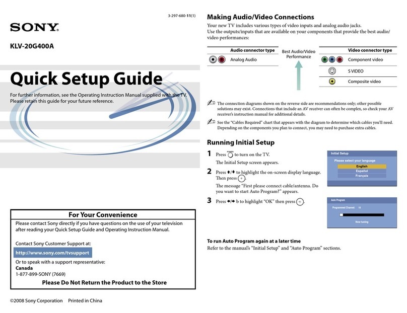 Sony Bravia KLV-20G400A User manual