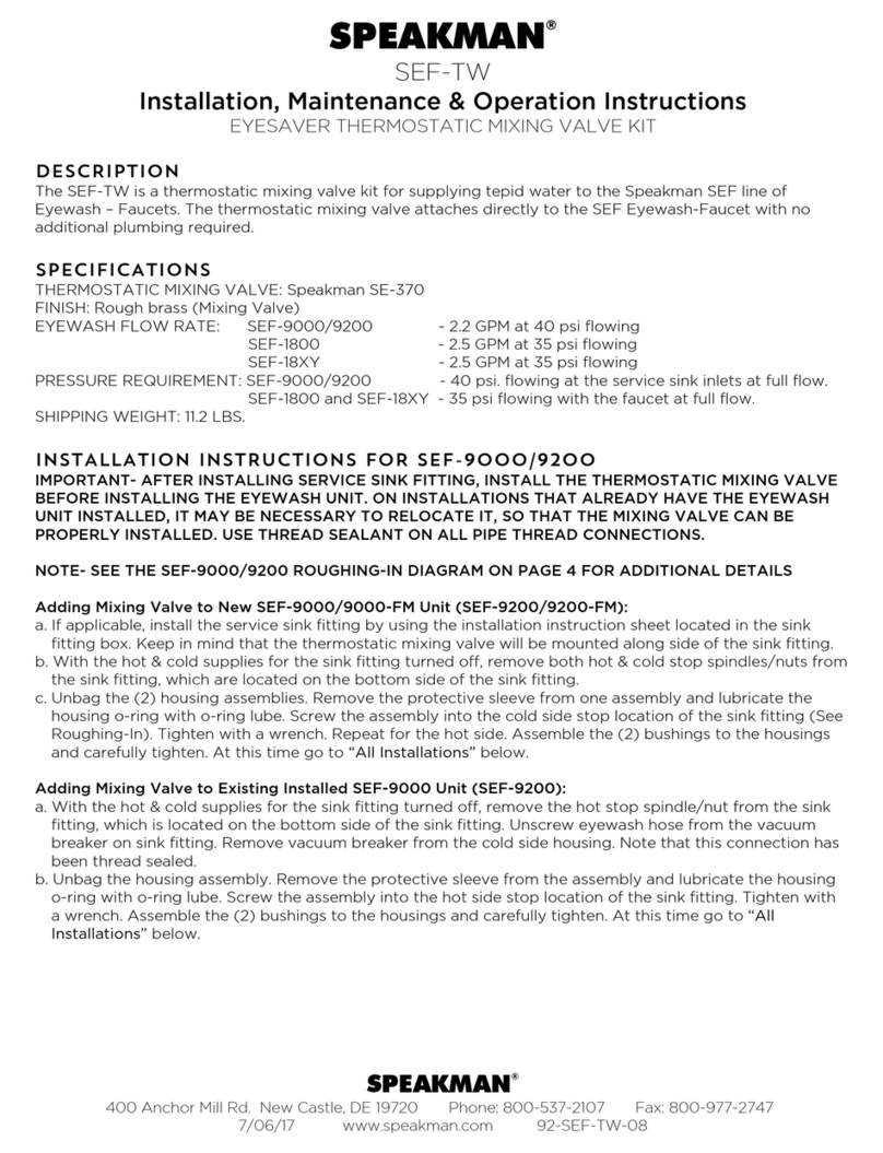 Speakman SEF-TW User manual
