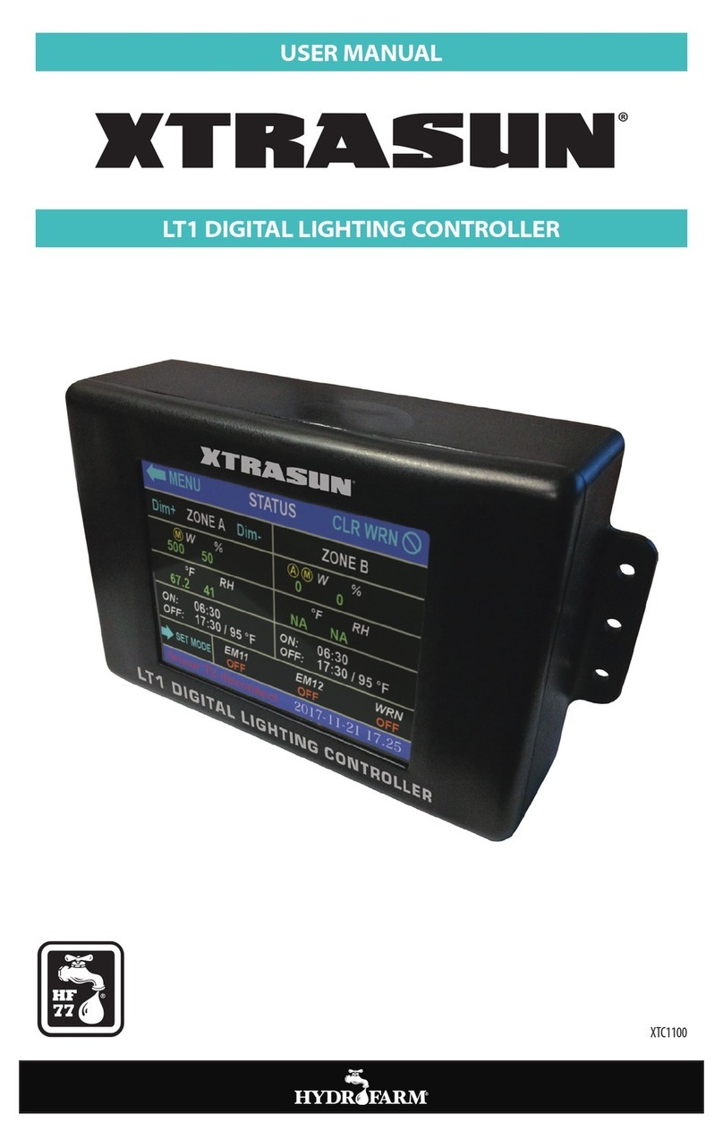 Hydrofarm Xtrasun LT1 user manual