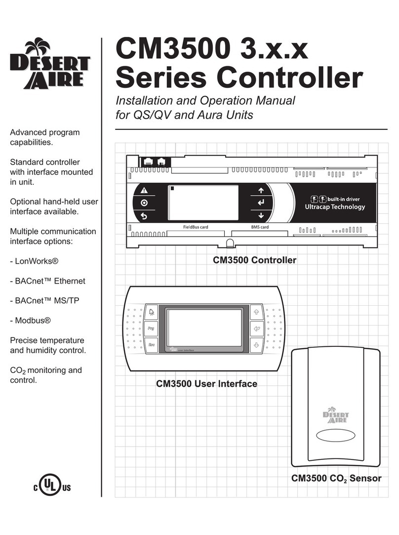 Desert Aire CM3500 Series Installation and operation manual