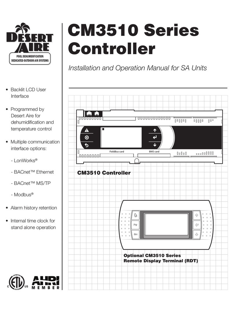 Desert Aire CM3510 Series User manual