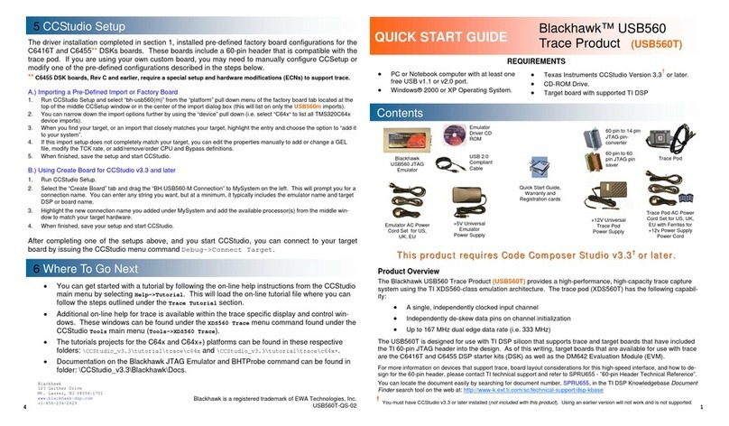 BLACKHAWK! USB560T quick start guide