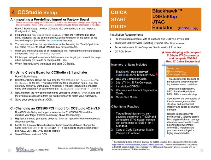 BLACKHAWK! USB560bp User manual