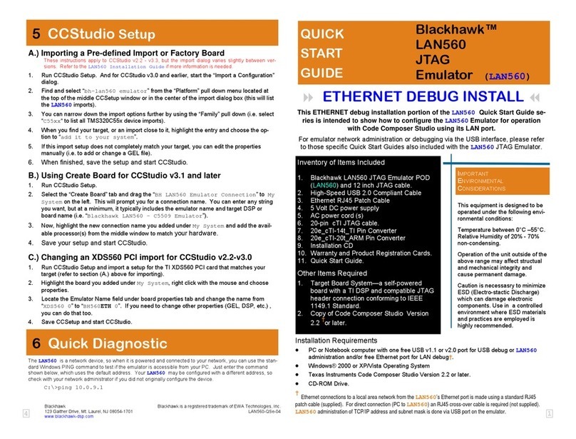 BLACKHAWK! LAN560 User manual