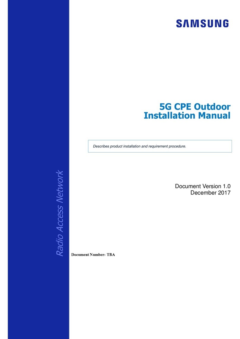 Samsung 5G CPE User manual Samsung 5G CPE User manual