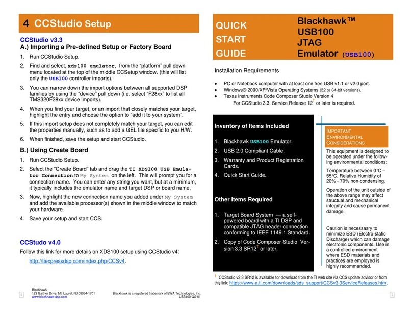BLACKHAWK! USB100 quick start guide