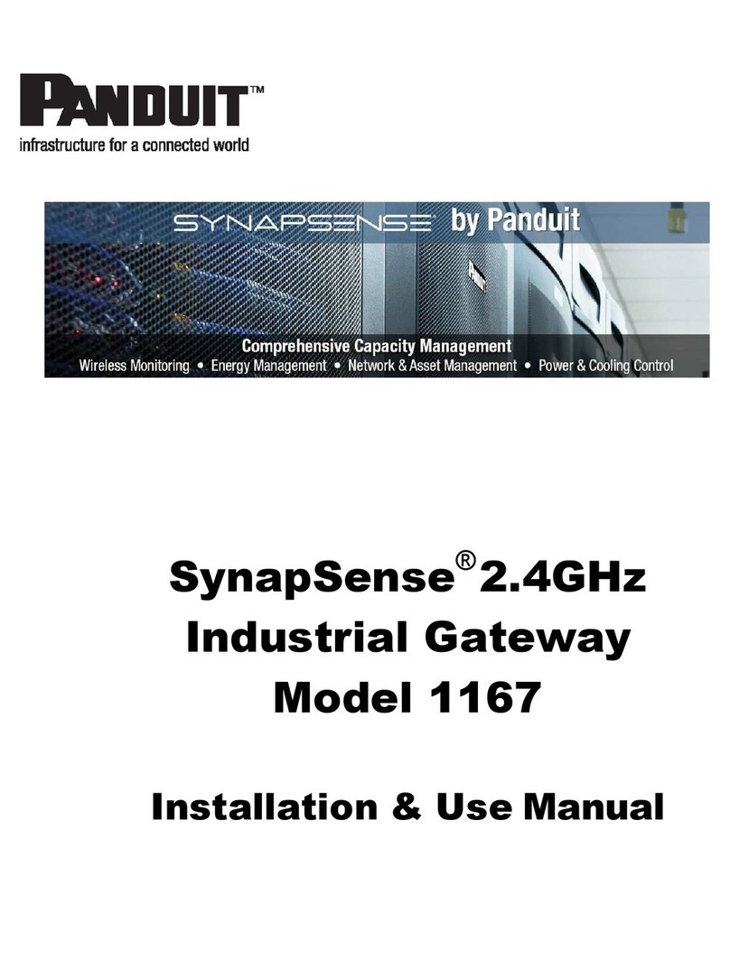 Panduit SynapSense 1167 Instructions for use Panduit SynapSense 1167 Instructions for use