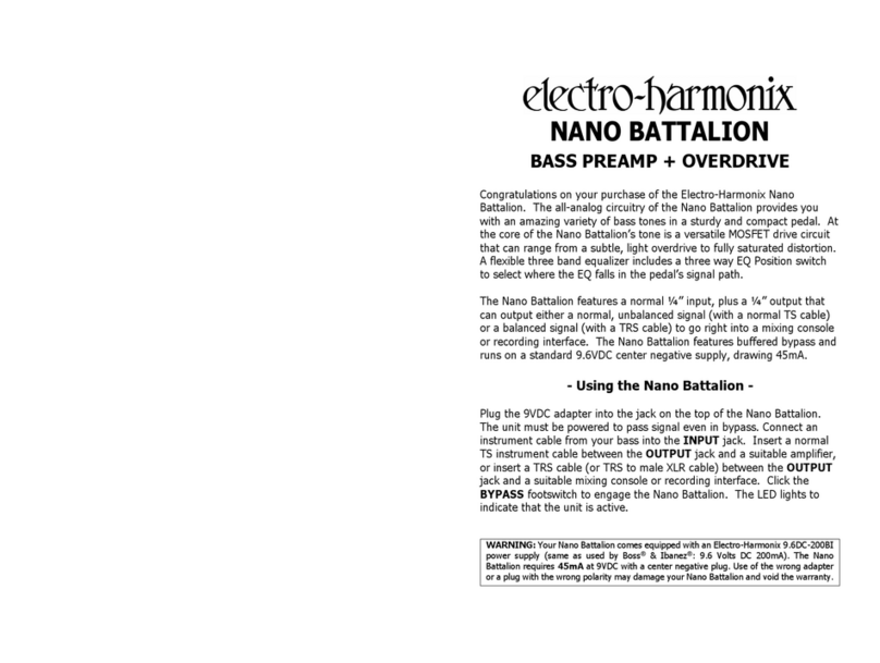 Electro-Harmonix NANO BATTALION User manual