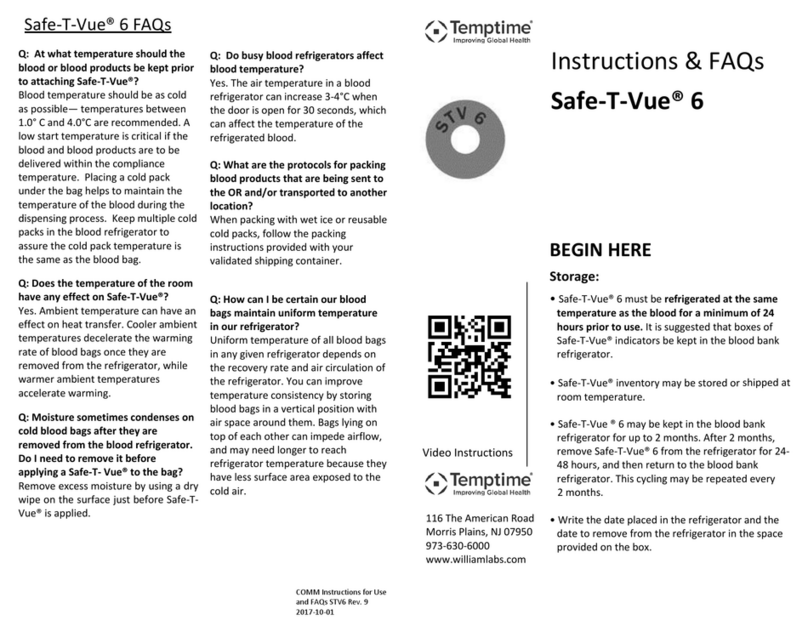 Temptime Safe-T-Vue 6 Instructions & FAQs