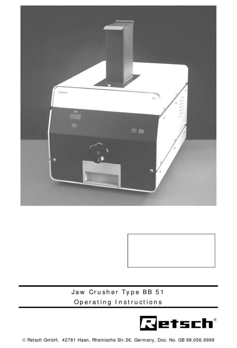 Retsch BB 51 operating instructions