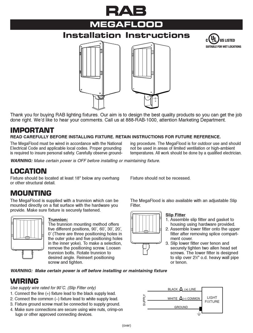 RAB MEGAFLOOD User manual