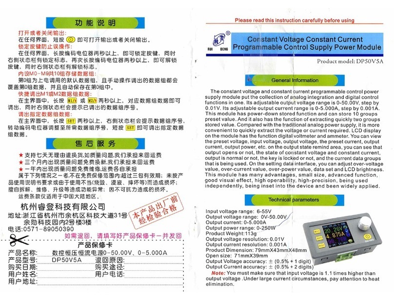 RuiDeng DP50V5A instructions