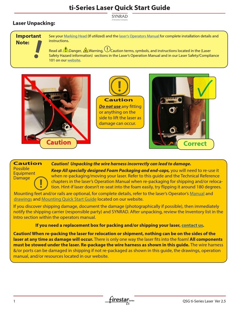 Synrad Firestar TI Series quick start guide