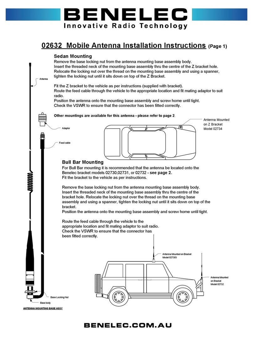 Benelec 02632 User manual