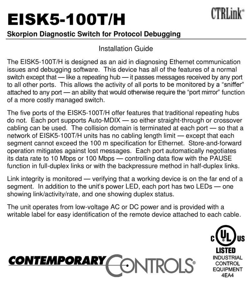 Contemporary Controls EISK5-100T/H User manual Contemporary Controls EISK5-100T/H User manual