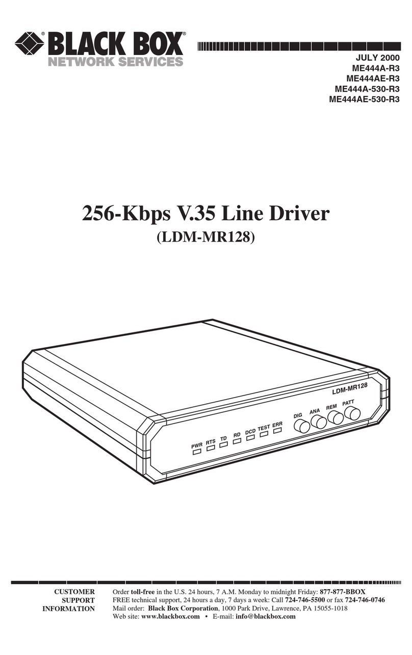 Black Box LDM-MR128 user manual