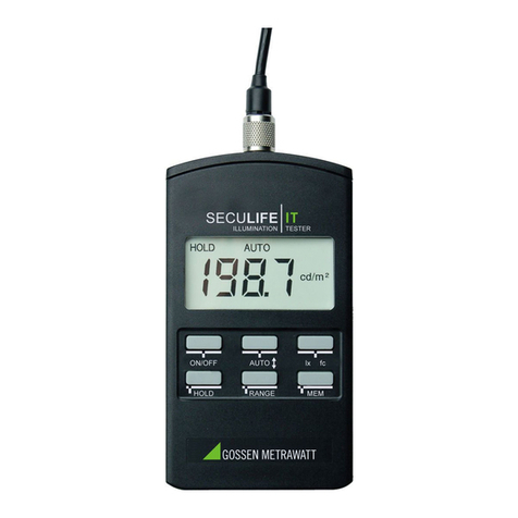 Gossen MetraWatt SECULIFE IT User manual