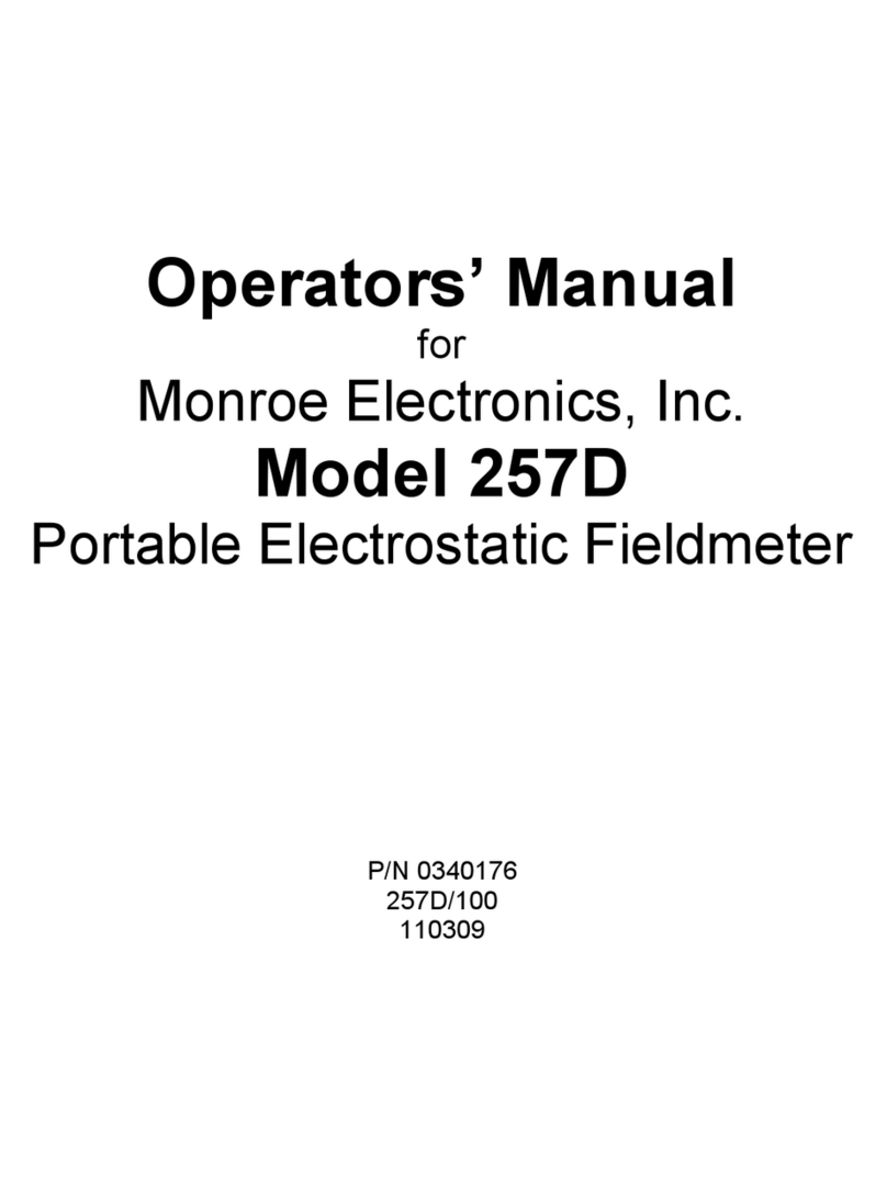 Monroe Electronics 257D Operator's manual