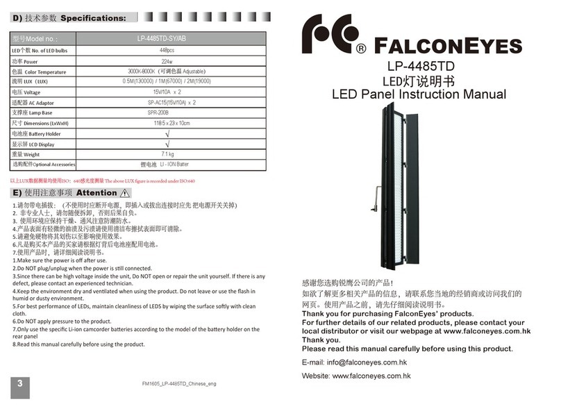 Falconeyes LP-4485TD instruction manual