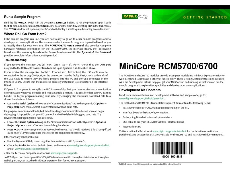 Rabbit MiniCore RCM6700 Getting started
