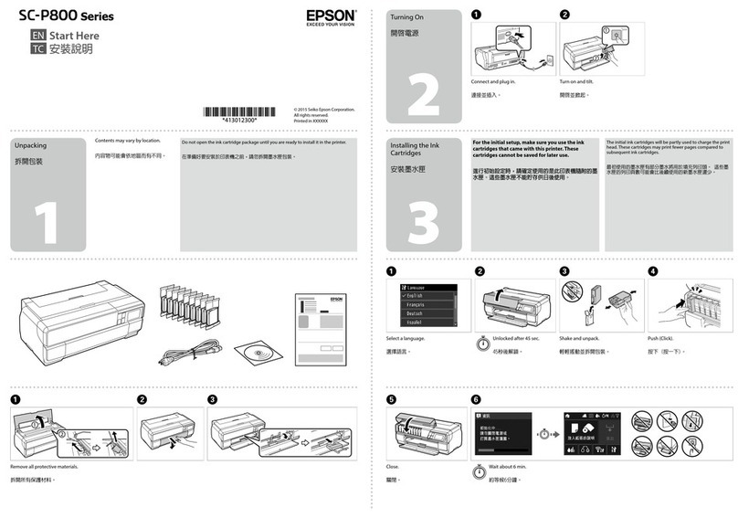 Epson SC-P800 Series Instruction Manual