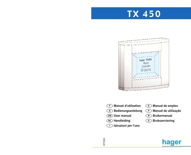 hager TX 450 User manual