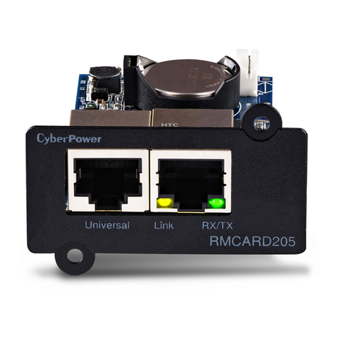 CyberPower RMCARD205 quick start guide CyberPower RMCARD205 quick start guide