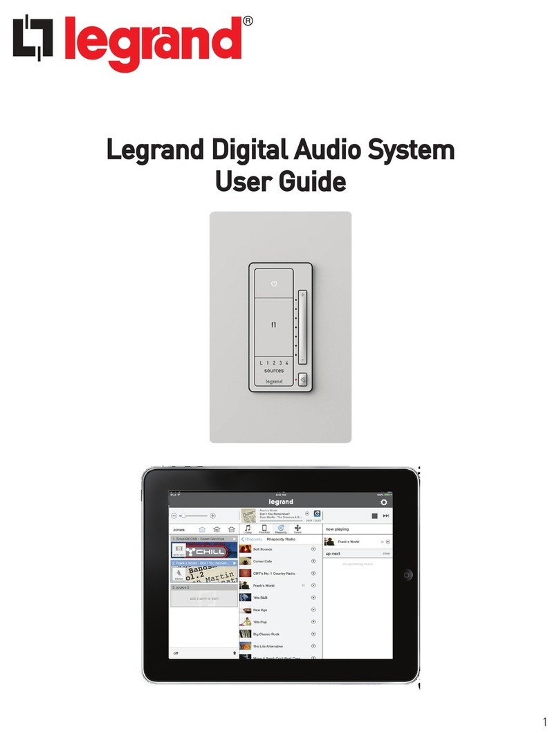 LEGRAND Digital Audio System user guide