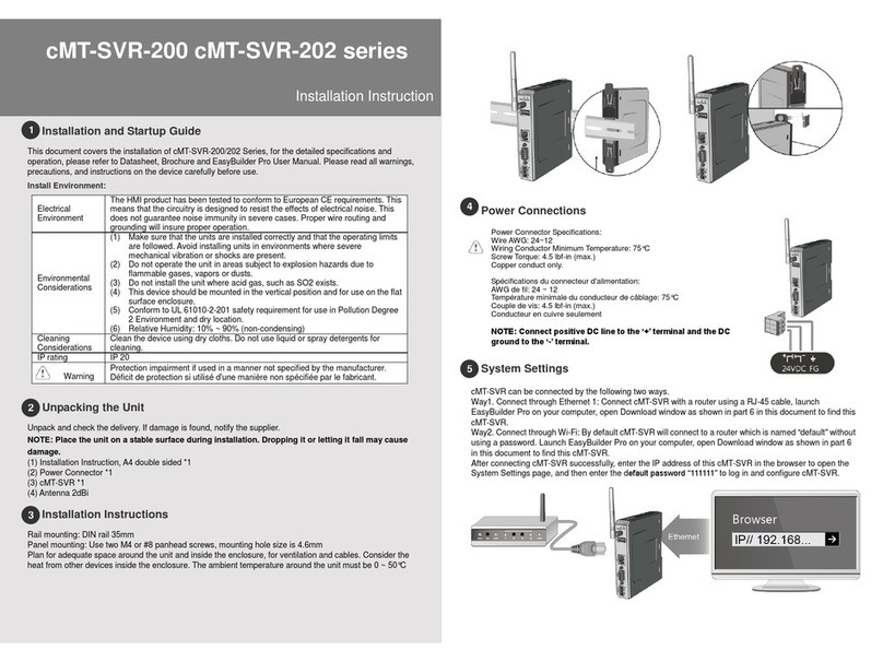 weintek cMT-SVR-200 series User manual