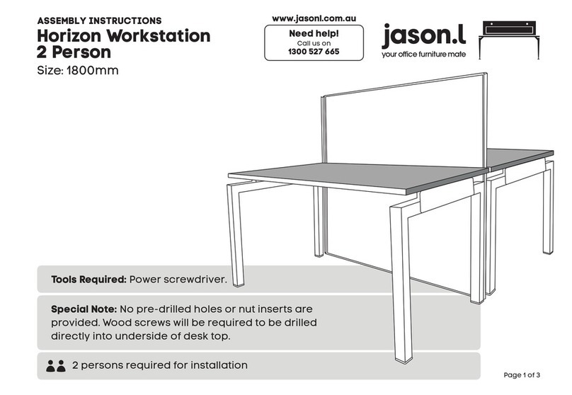 Jason.L Horizon Workstation 2 Person User manual